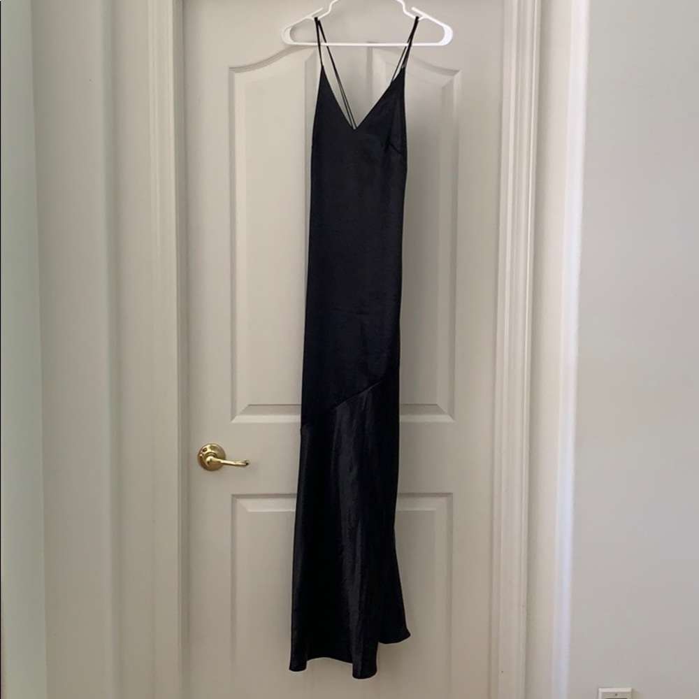 H&M elegant black formal slip dress